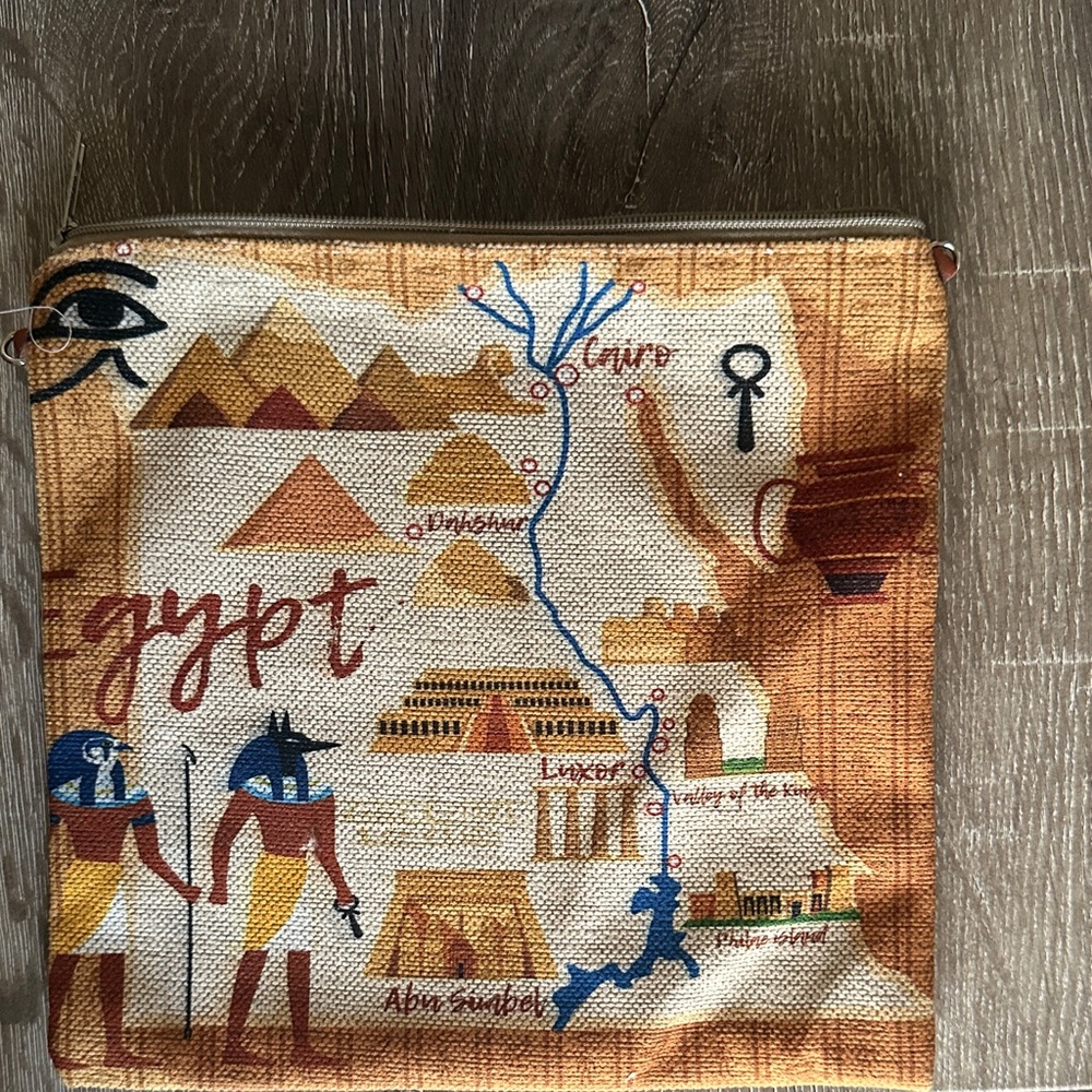 Egyptian Themed Zipper Pouch